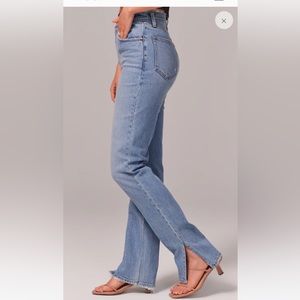 Abercrombie and Fitch 90s Ultra High Rise Straight Jeans